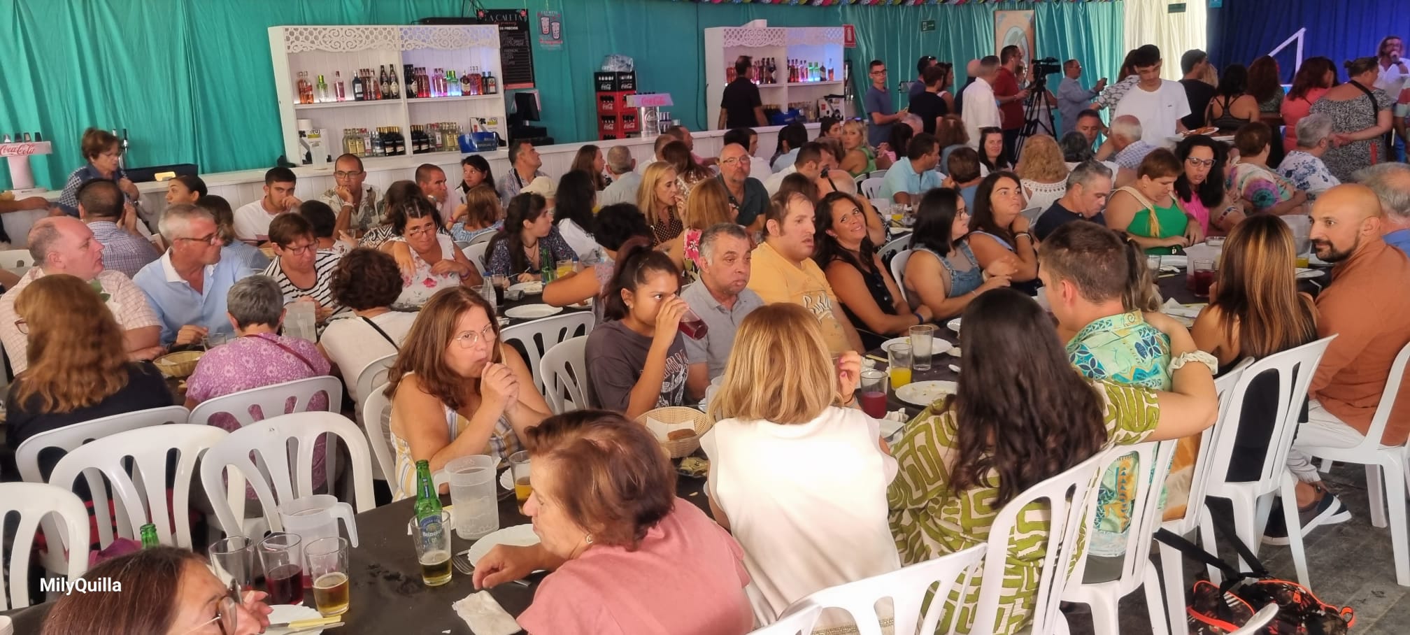 Almuerzos en la Feria de Tarifa en 2023.
