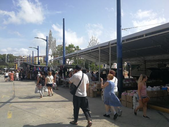 Imagen del mercadillo de Algeciras, en archivo.
