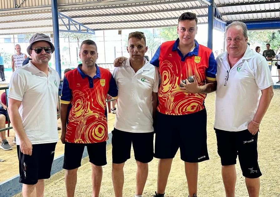 Petanquistas sanroqueños, campeones del Trofeo de Petanca 'Ciudad de Sevilla'.