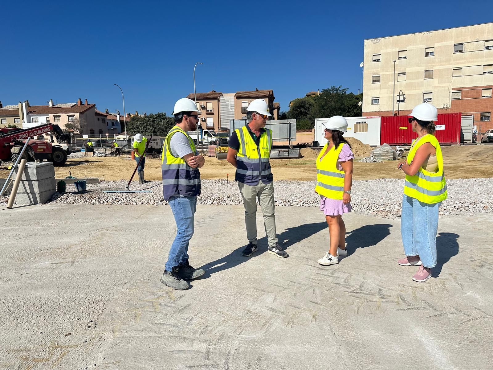 La estructura del polideportivo de Punto Ribot se levantará a final de septiembre 