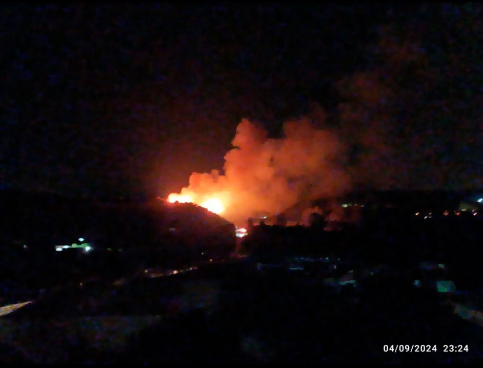 Imagen de archivo del incendio forestal en Guadiaro. 