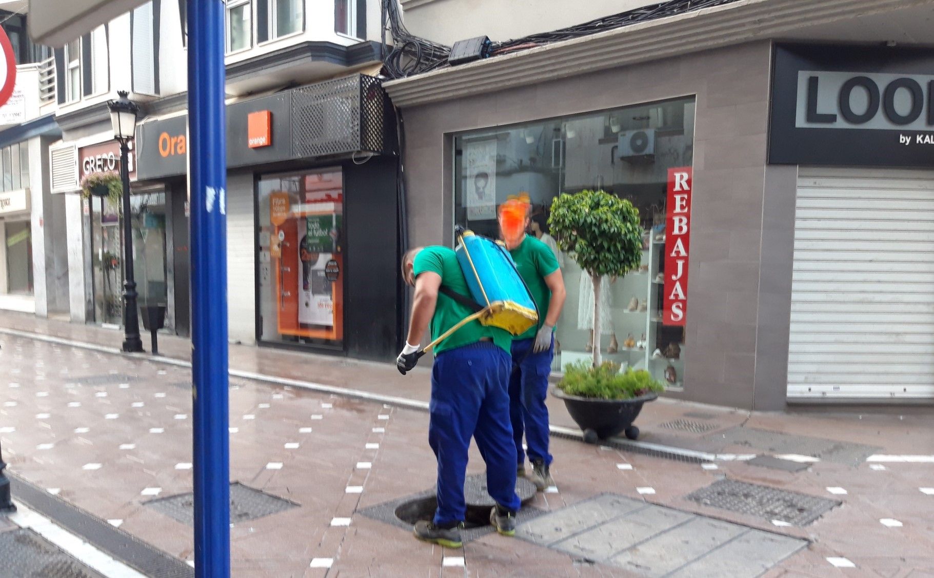 Desinsectación en el centro de La Línea.