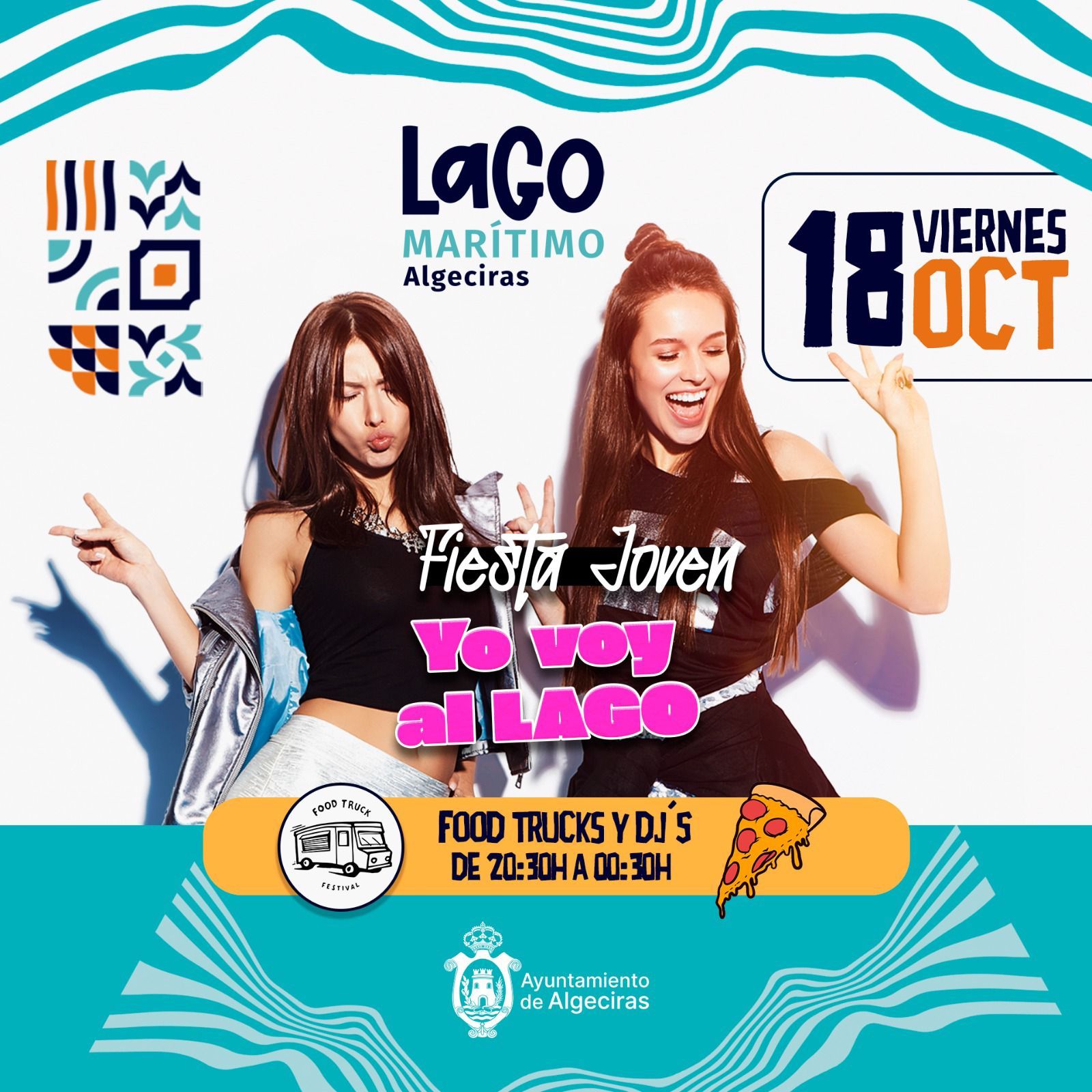 Dj's, foodtrucks y diversión, este fin de semana en el Lago Marítimo.