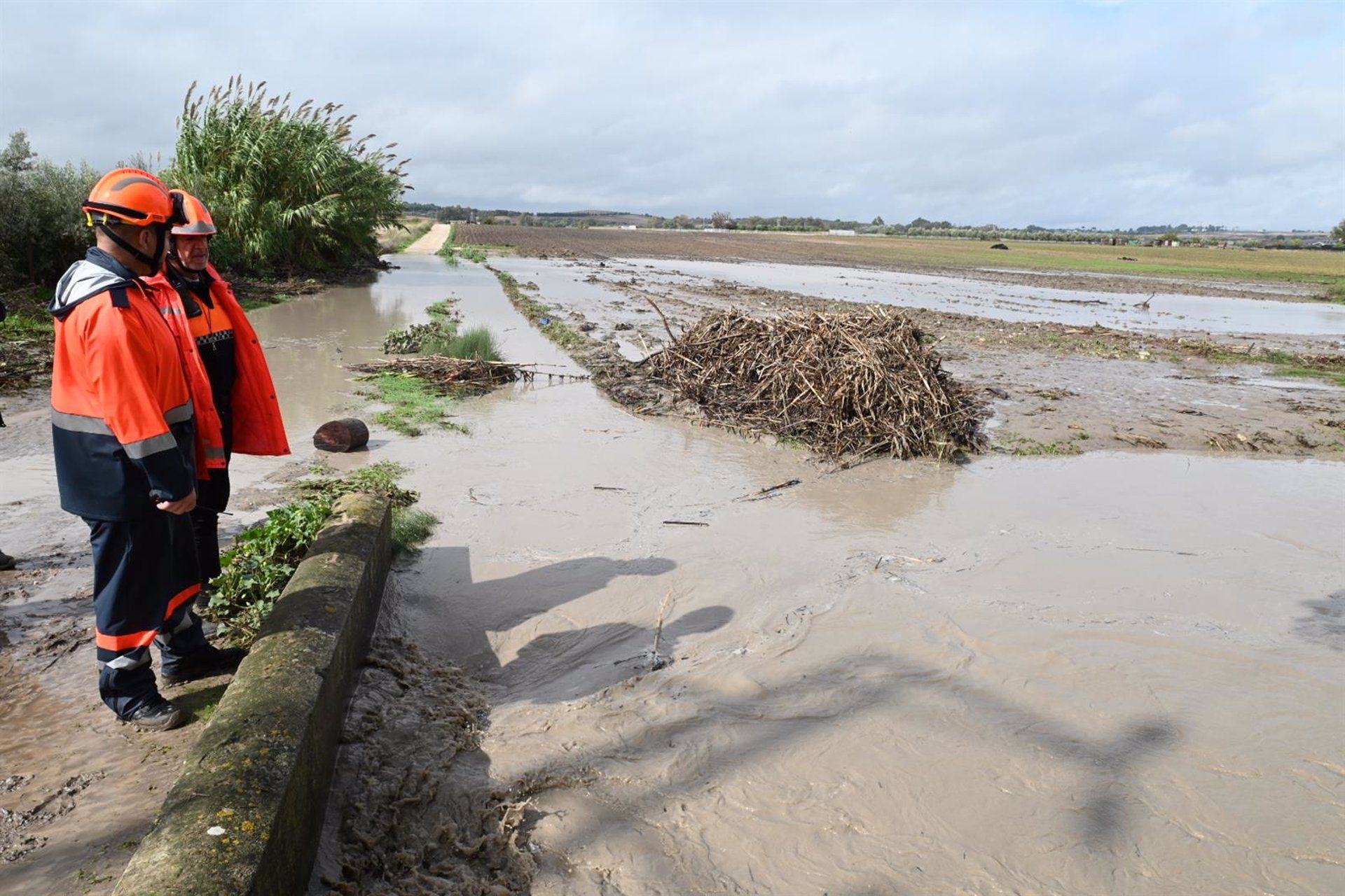 Más de 200 personas evacuadas en prevención en Jerez y 20 carreteras de la provincia afectadas. Foto: AYUNTAMIENTO DE JEREZ.