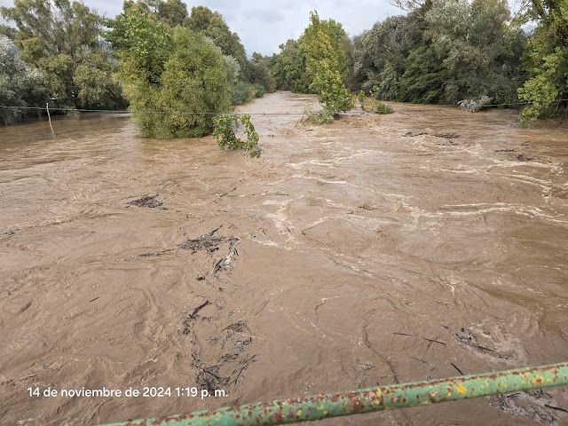 Una imagen de archivo del aumento de caudal del río Guadiaro. Foto: Blog de Pacurro.