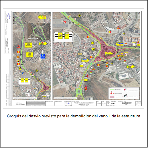 Comienza este lunes el derribo del puente de Los Pastores que provocará cortes en la A-7