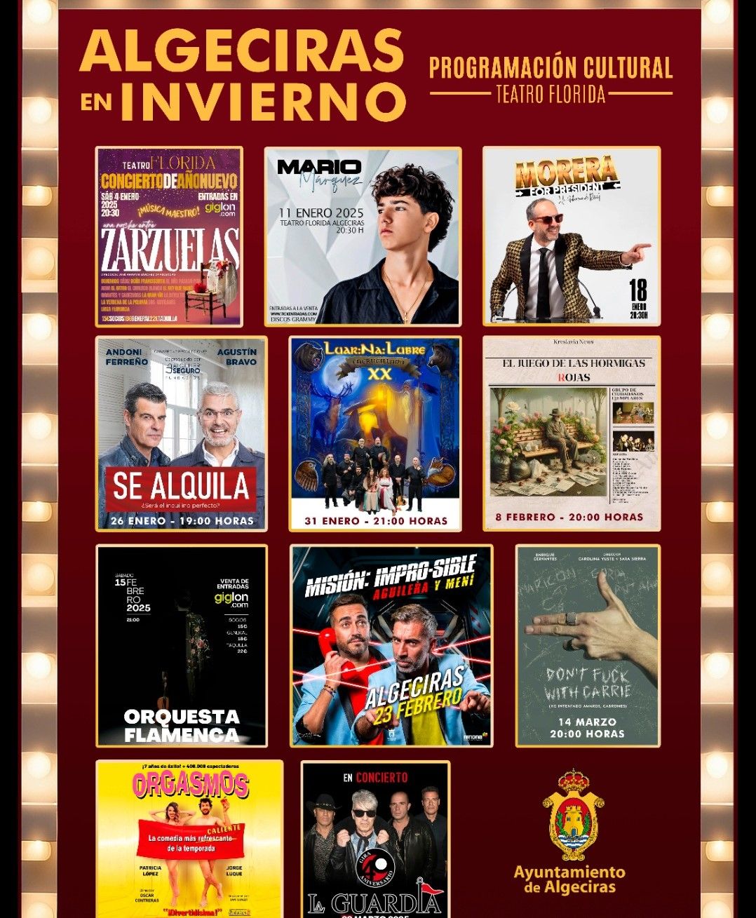 El humor gaditano de los shows de Aguilera y Mení y 'El Morera', plato fuerte del cartel de El Florida.