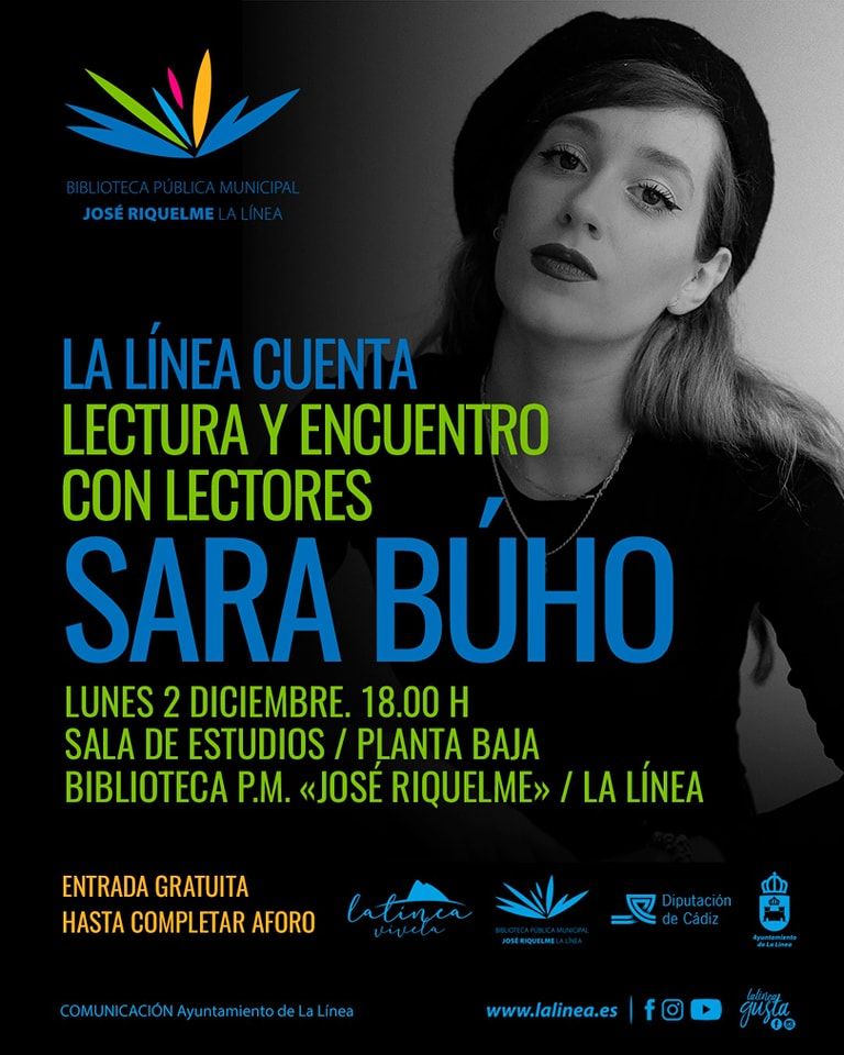 Un encuentro con la escritora linense Sara Búho, este lunes  en la Biblioteca Municipal José Riquelme. 