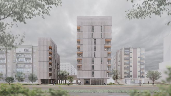 'La estructura del habitar', el proyecto que ha obtenido un segundo premio, creado por la barreña Marina Ponce. 'La estructura del habitar', el proyecto que ha obtenido un segundo premio, creado por la barreña Marina Ponce.