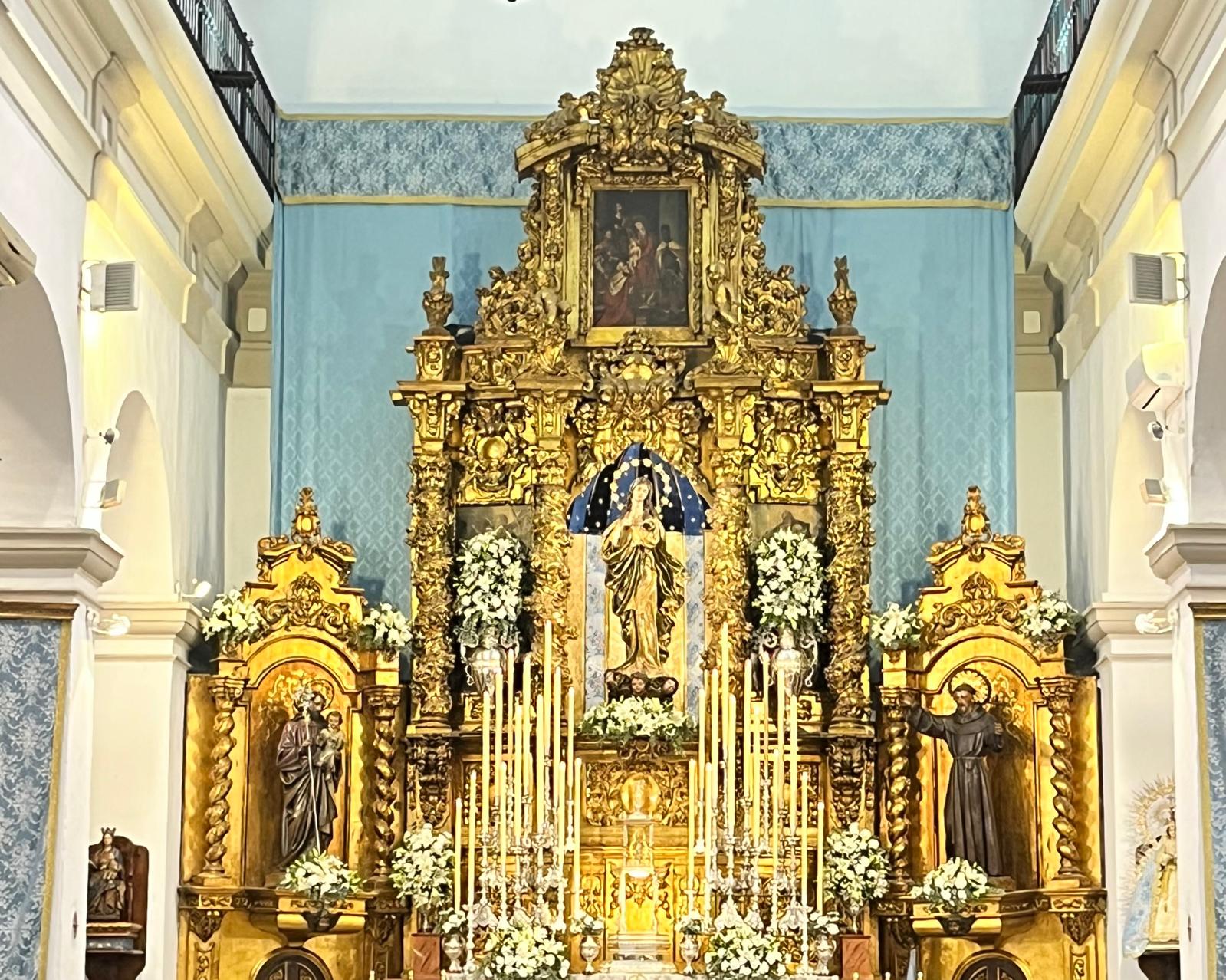 La Inmaculada de la Concepción en su Santuario en La Línea. Imagen: F. M./8Directo. 