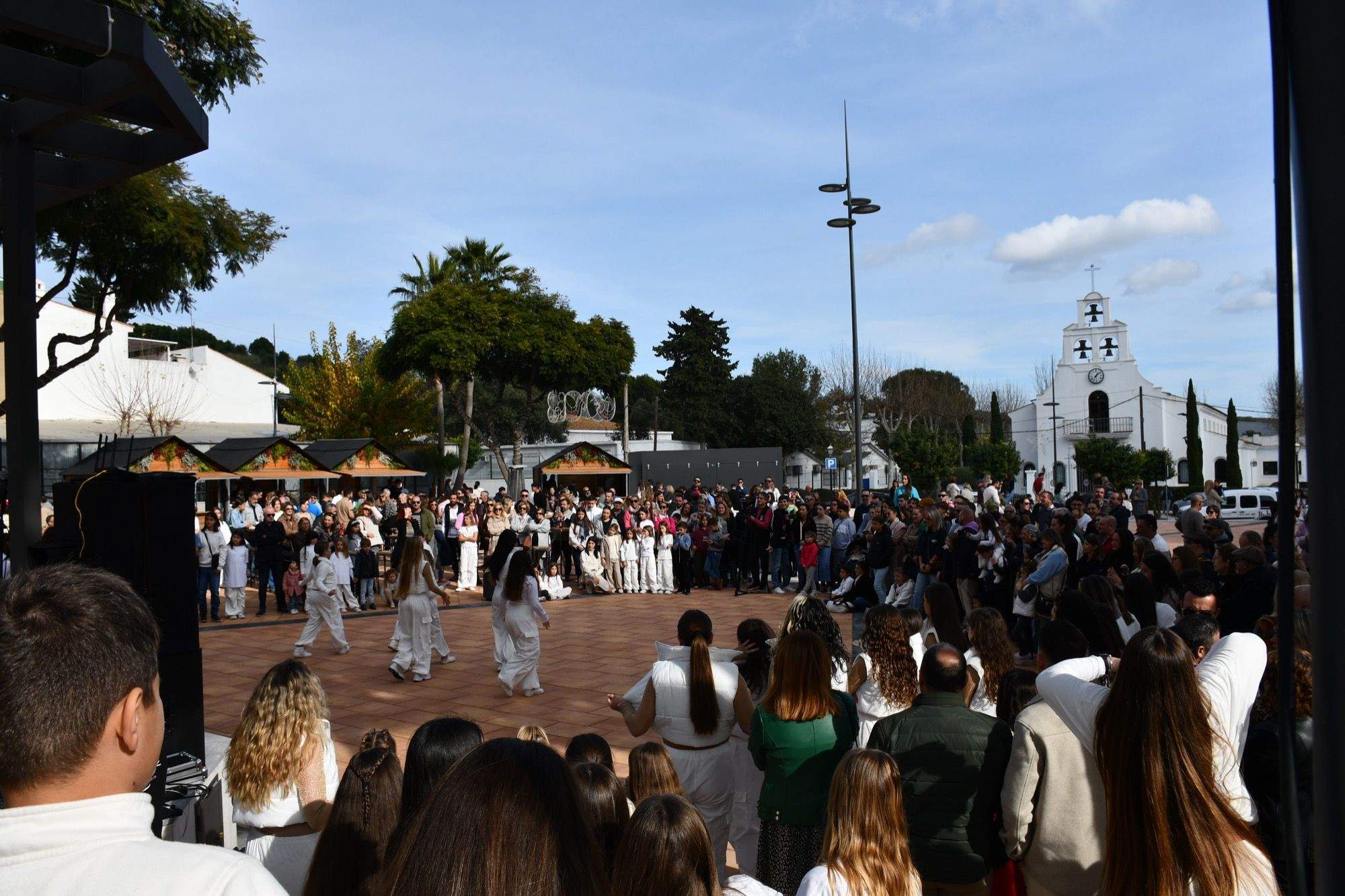 Imagen de archivo de una fiesta para inaugurar la remodelación de la Plaza Mayor de Pueblo Nuevo. Suspendidos los actos del aniversario de la Plaza Mayor de Pueblo Nuevo
