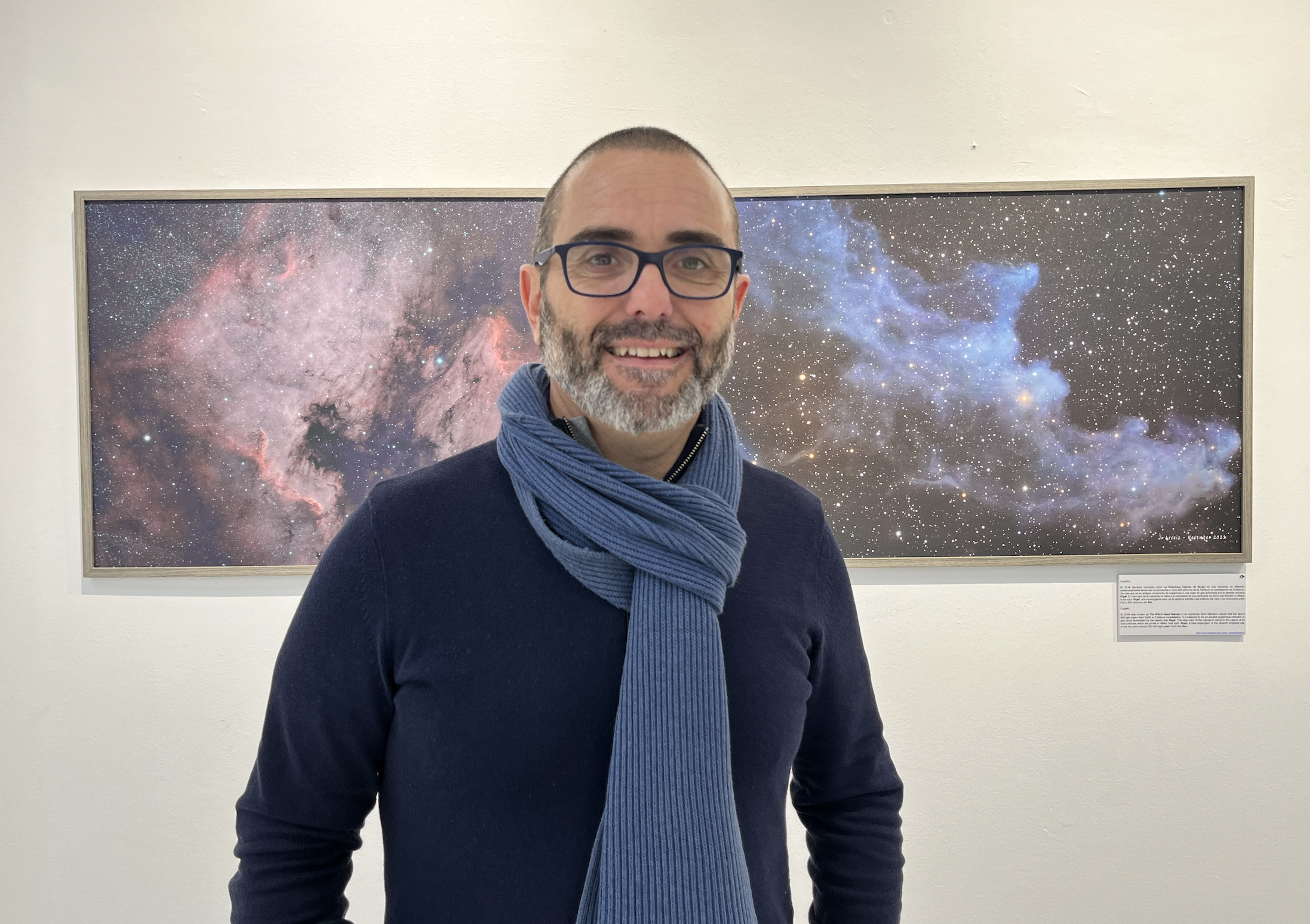 Jesús Arceiz, el linense que 'caza' galaxias y nebulosas. Foto: F.M.