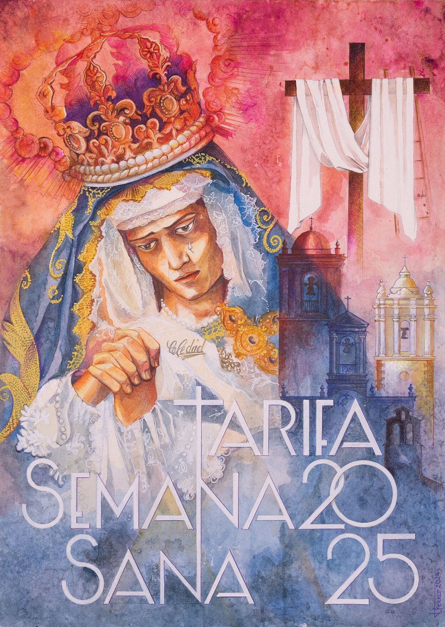 Tarifa presenta el cartel de su Semana Santa 2025 obra de Joaquín Franco