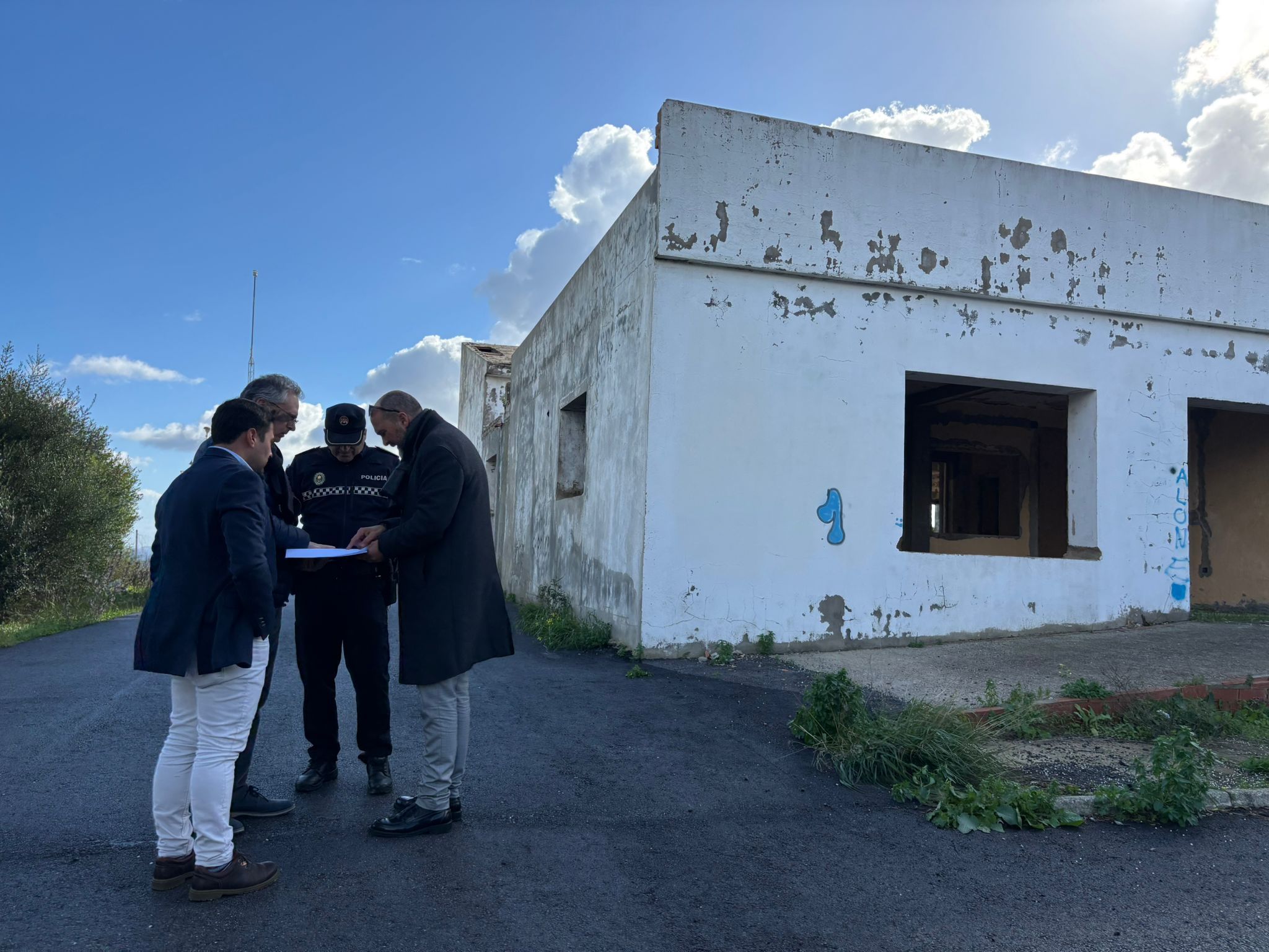 Visita proyecto jefatura policía.