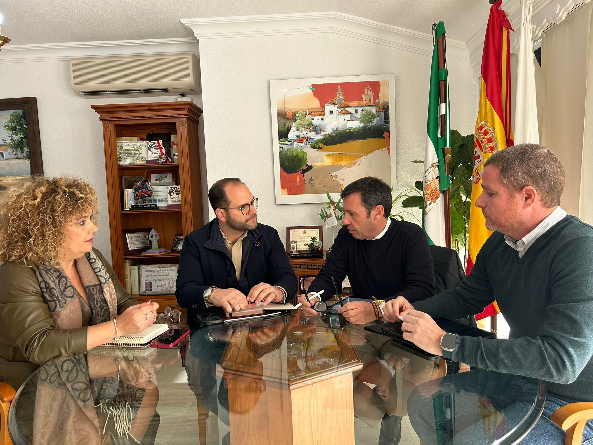 Castellar traslada a la Junta la necesidad de mejorar la calidad del suministro eléctrico del Castillo