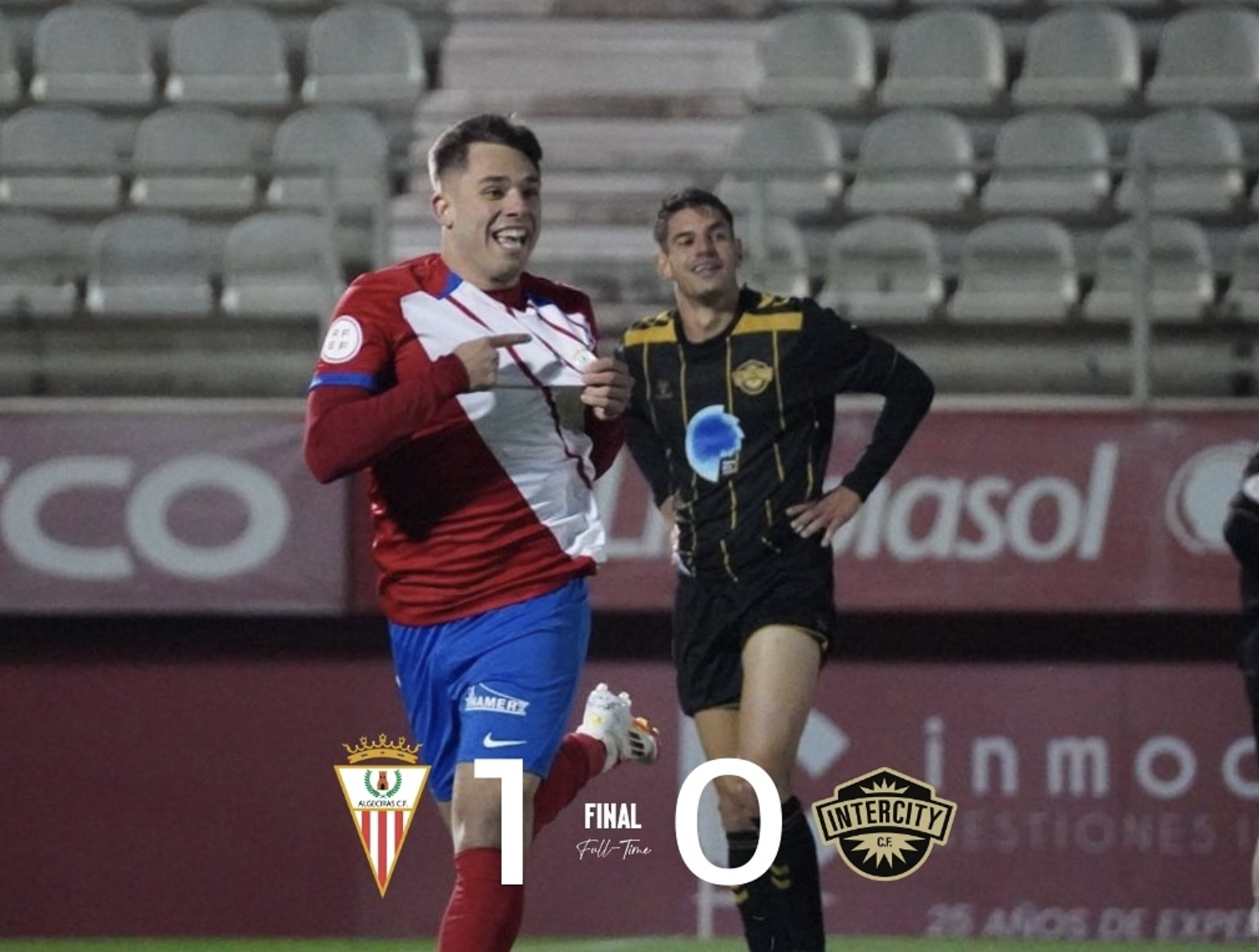 (1-0) Una genialidad de Álvaro Leiva eleva al Algeciras 