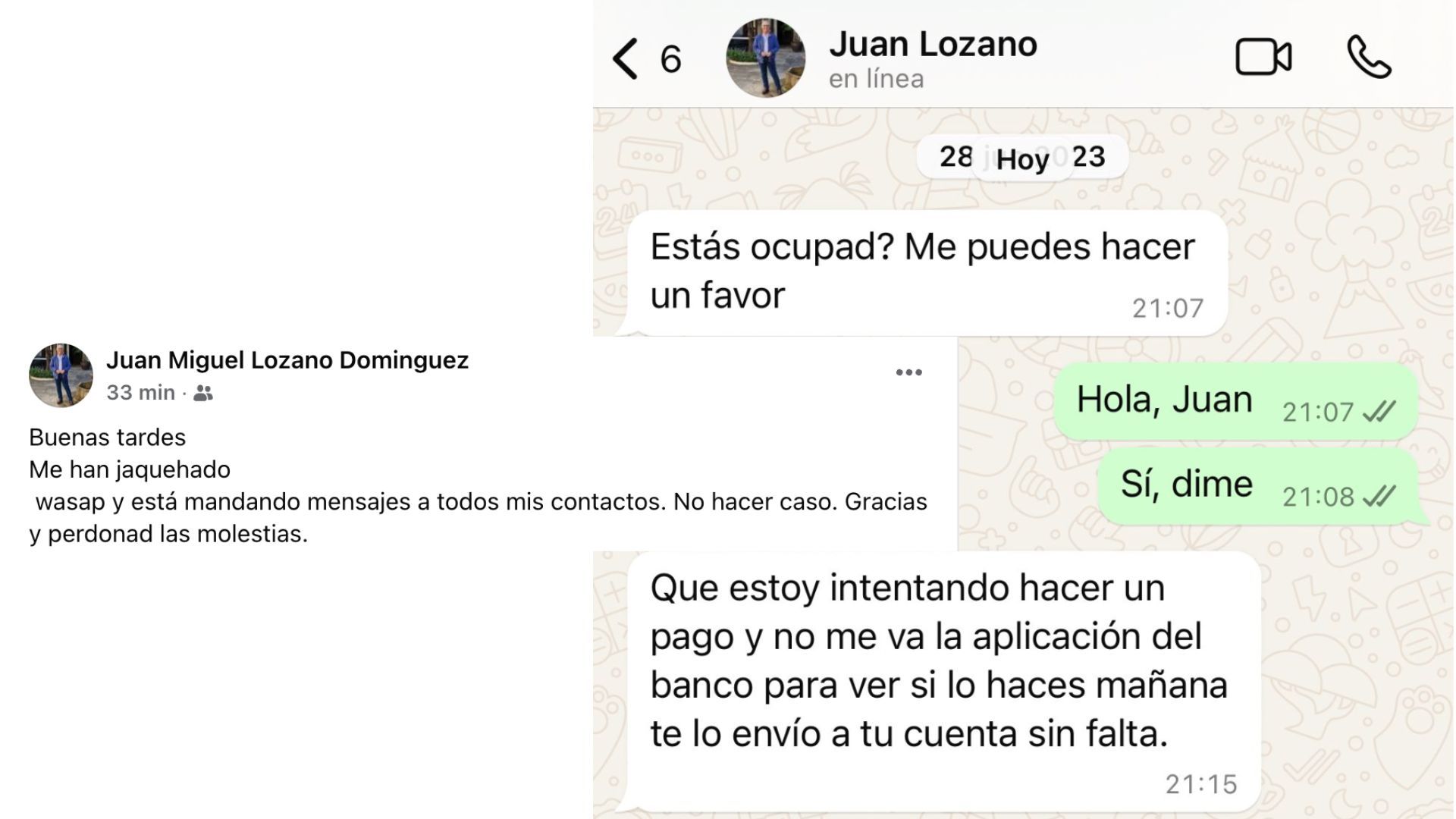 Juan Lozano alerta de que intentan realizar una estafa en su nombre por WhatsApp: "No soy yo"