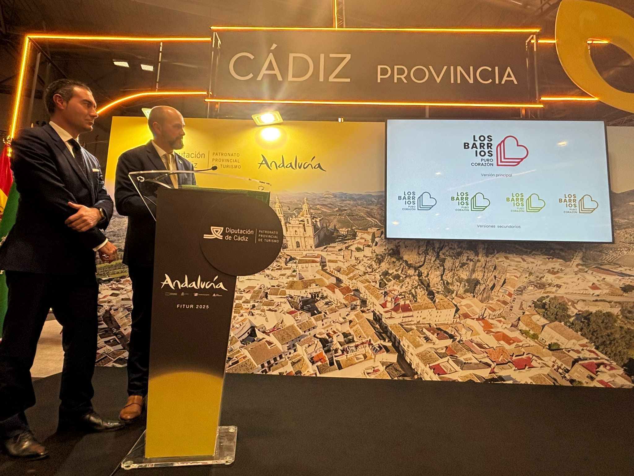 Los Barrios, Puro Corazón. Foto de la presentación del Ayuntamiento de Los Barrios en FITUR.