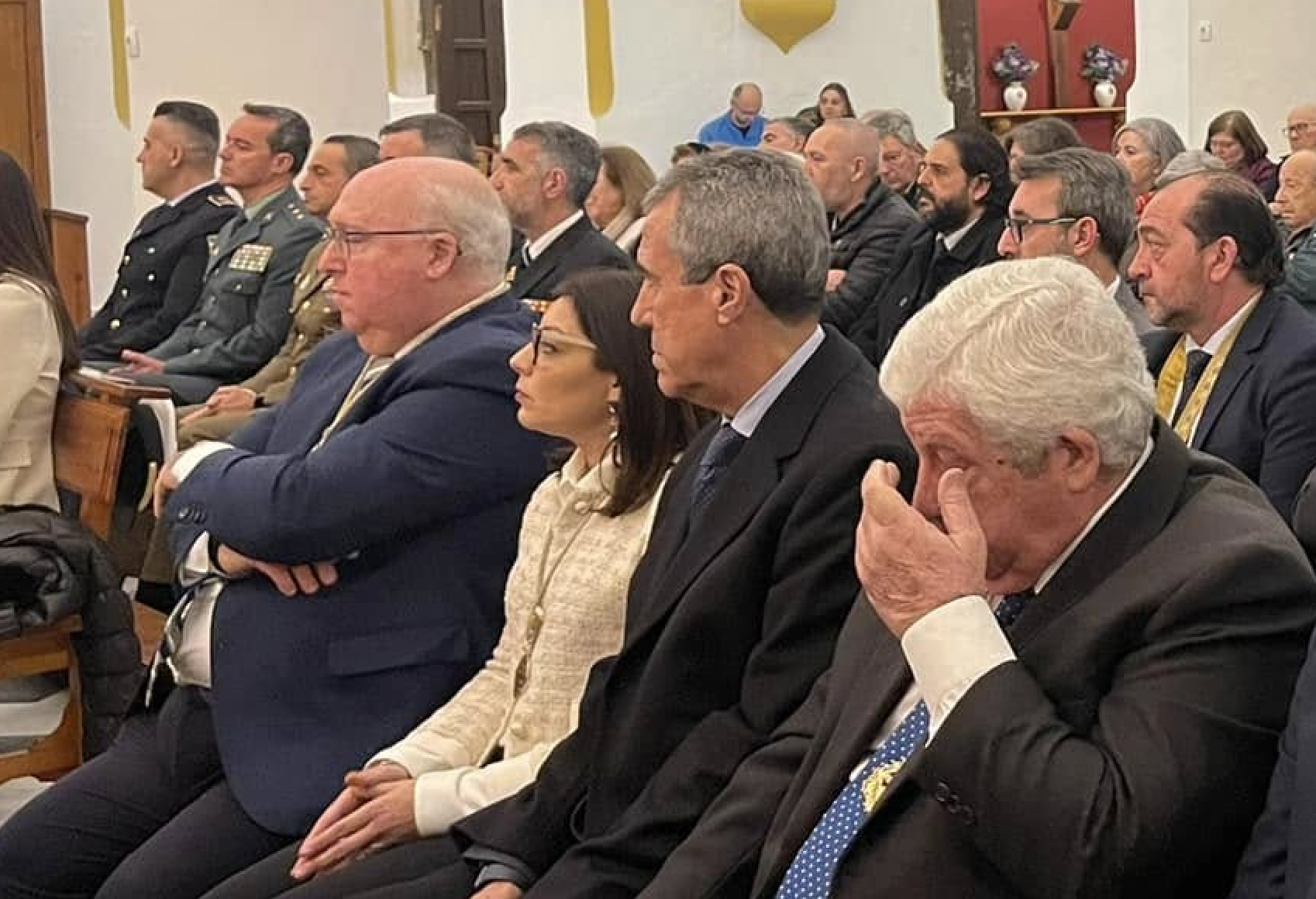 Patricia Cardoso desmiente las acusaciones y defiende su labor como hermana mayor en la Cofradía del Nazareno. Foto: Patricia Cardoso en la presentación del cartel oficial de la Semana Santa algecireña 2025, el pasado viernes.