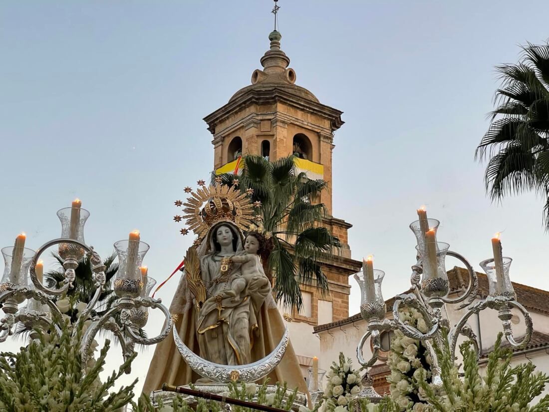 Virgen de La Palma, patrona de Algeciras. Foto: S.F. Imagen de archivo. Algeciras vive esta semana sus Fiestas Patronales: estas son las actividades en honor a la Virgen de la Palma