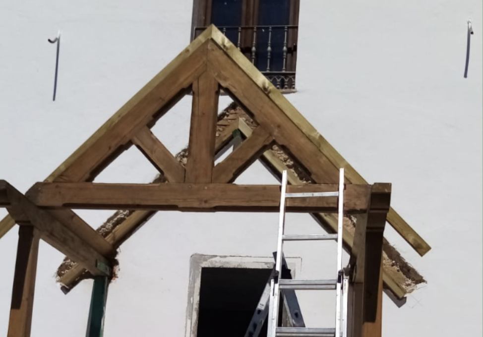 Remodelación del pórtico de la Casita de Campo.