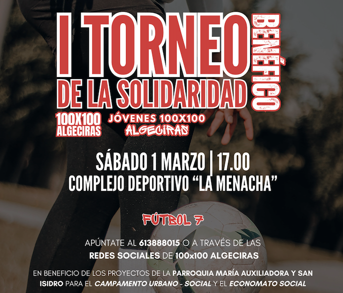 Algeciras 100x100 organiza un torneo de fútbol 7 con fines benéficos.