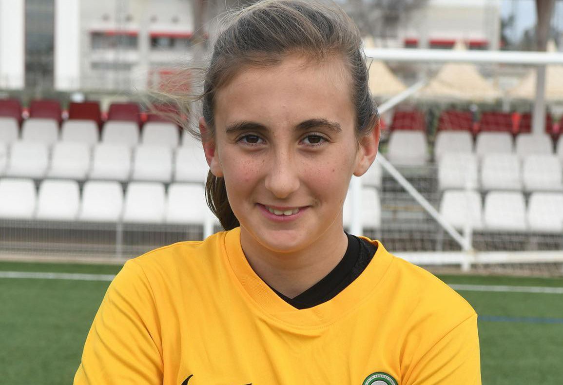 La algecireña Triana Pérez, convocada por la selección de fútbol sub-14.