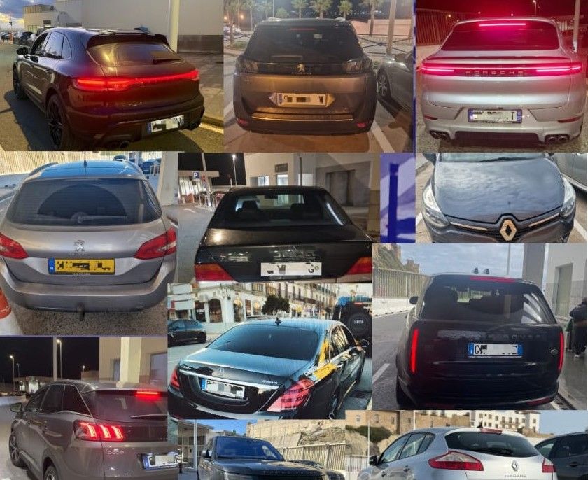 Diez vehículos robados recuperados y cuatro detenidos en operaciones policiales en Tarifa.