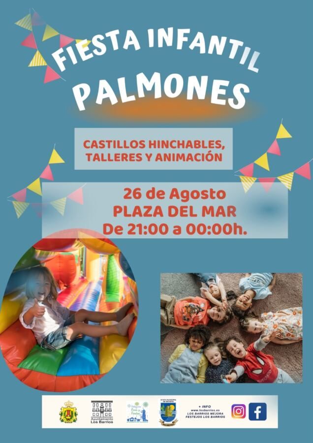 Cartel Fiesta Infantil en Palmones