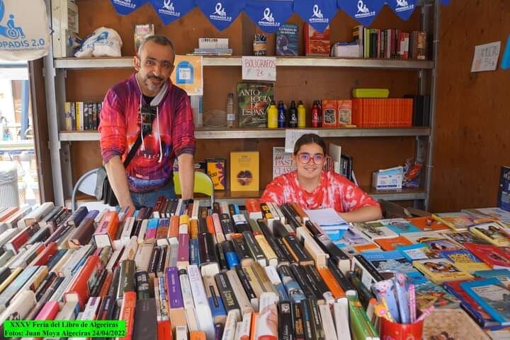Feria del libro en Algeciras. Foto: Juan Moya.