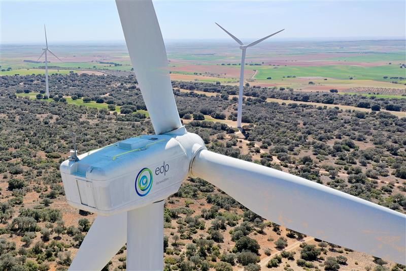 Parque eólico de EDP en España.