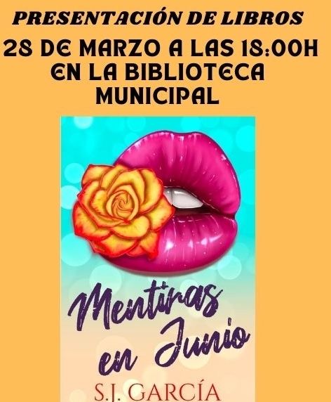 'Mentiras en junio', de S. J. García, se presenta este viernes en la biblioteca municipal.