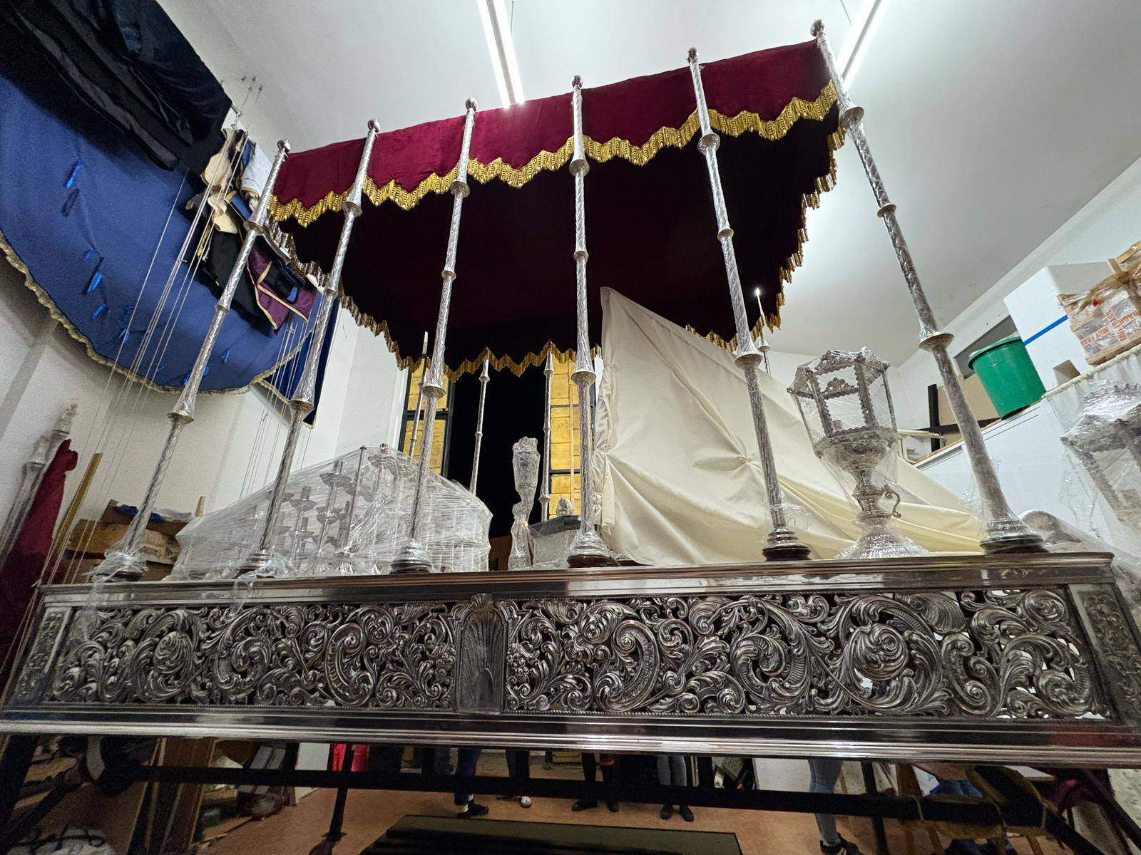 María Santísima de la Trinidad procesionará por primera vez bajo palio este Jueves Santo.