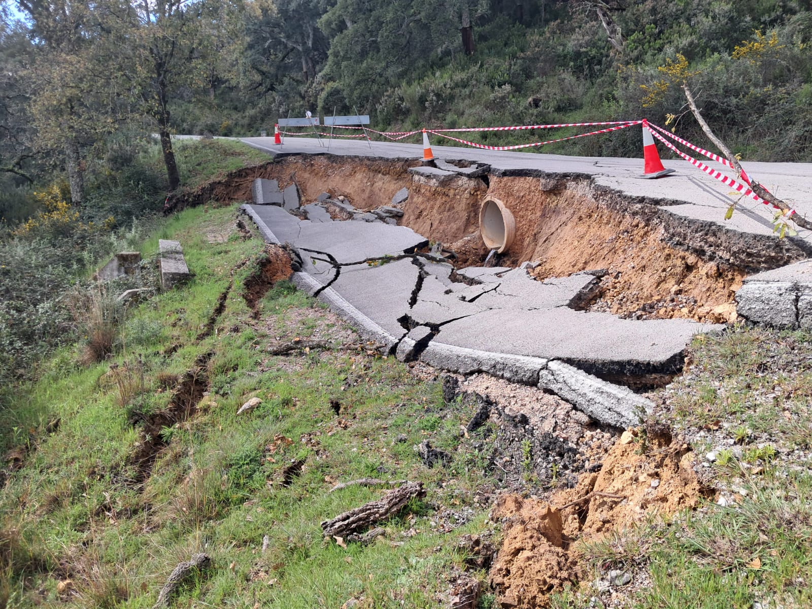 Diputación invertirá 500.000 euros en la reparación de la carretera Jimena-Puerto Galis.
