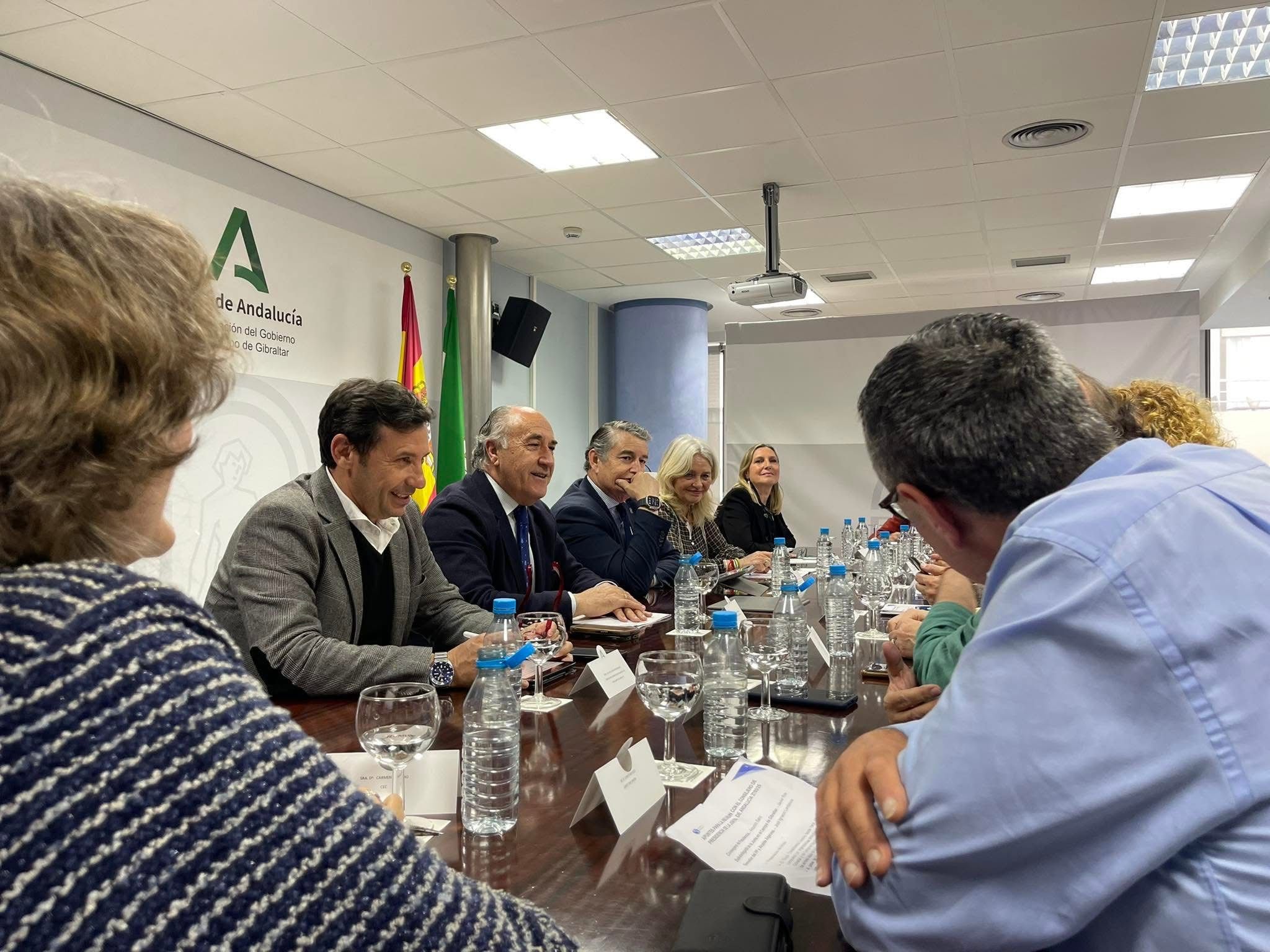 El consejero se reúne con el Grupo Transfronterizo en Algeciras. 