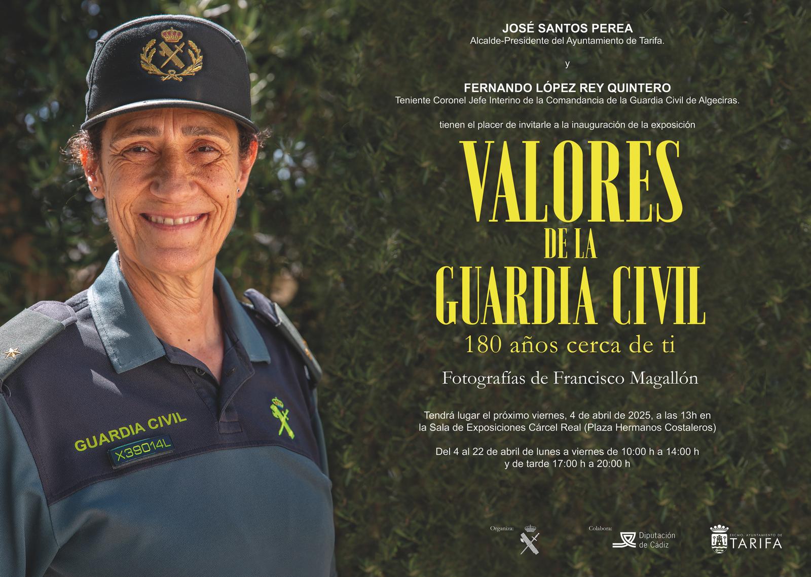 Cartel. Tarifa acoge una exposición de 200 imágenes sobre la labor de la Guardia Civil