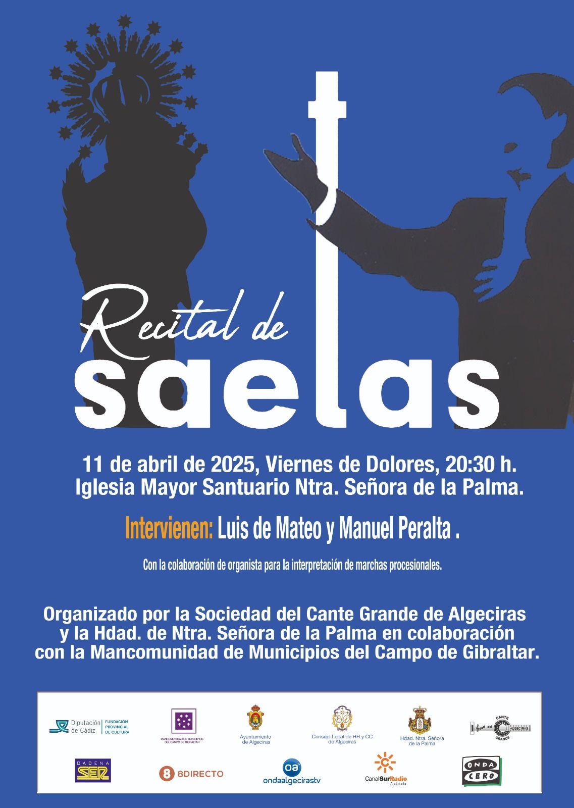 La Iglesia de La Palma acogerá el III Recital de Saetas Flamencas el próximo Viernes de Dolores.