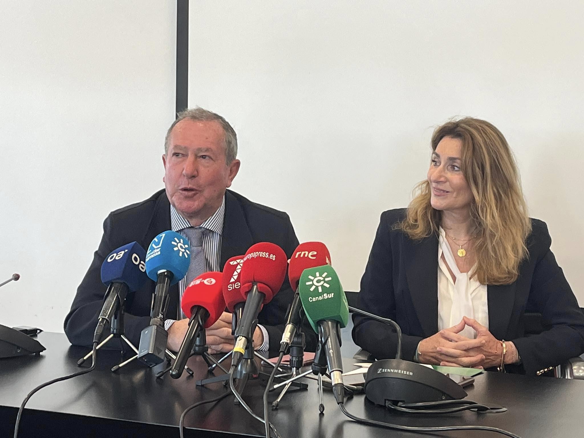 El presidente de la AGI, Antonio Moreno. El Campo de Gibraltar se libra "por el momento" de los aranceles de Estados Unidos
