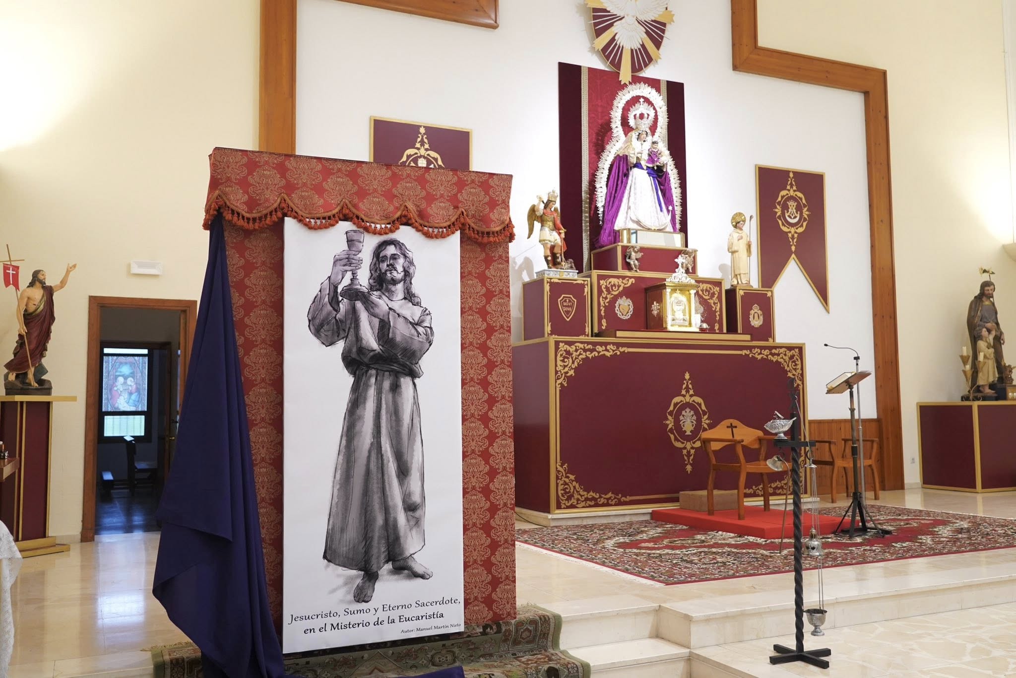 La Parroquia del Saladillo presenta el boceto de una nueva imagen de Cristo en la Sagrada Cena. 