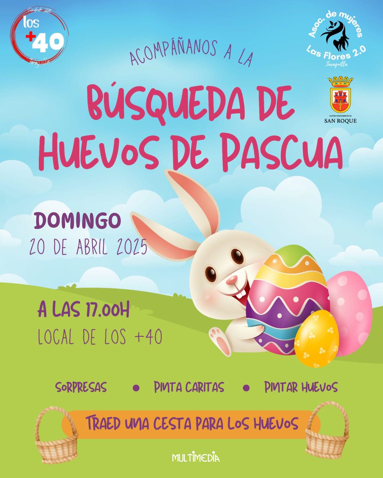 Los niños de Taraguilla buscarán huevos de Pascua el Domingo de Resurrección.