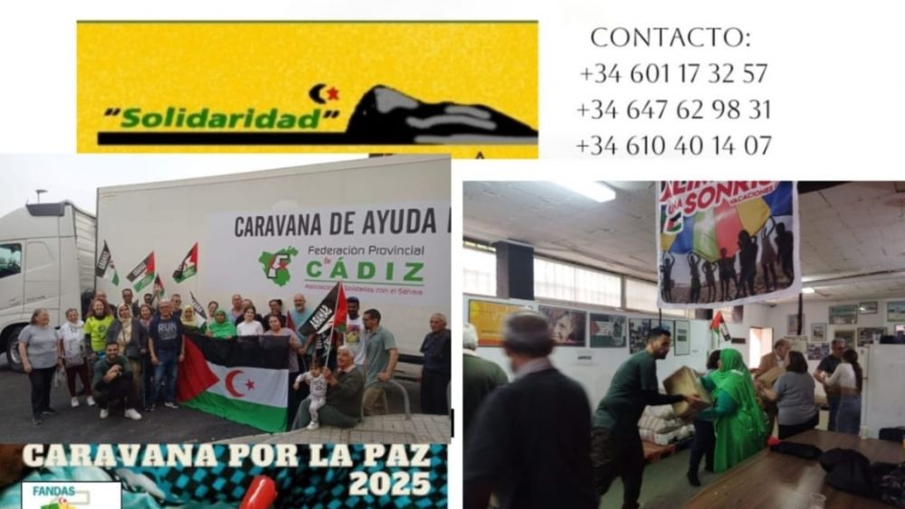 Cartel promocional de la campaña de este año de 'Caravana por la paz'. 