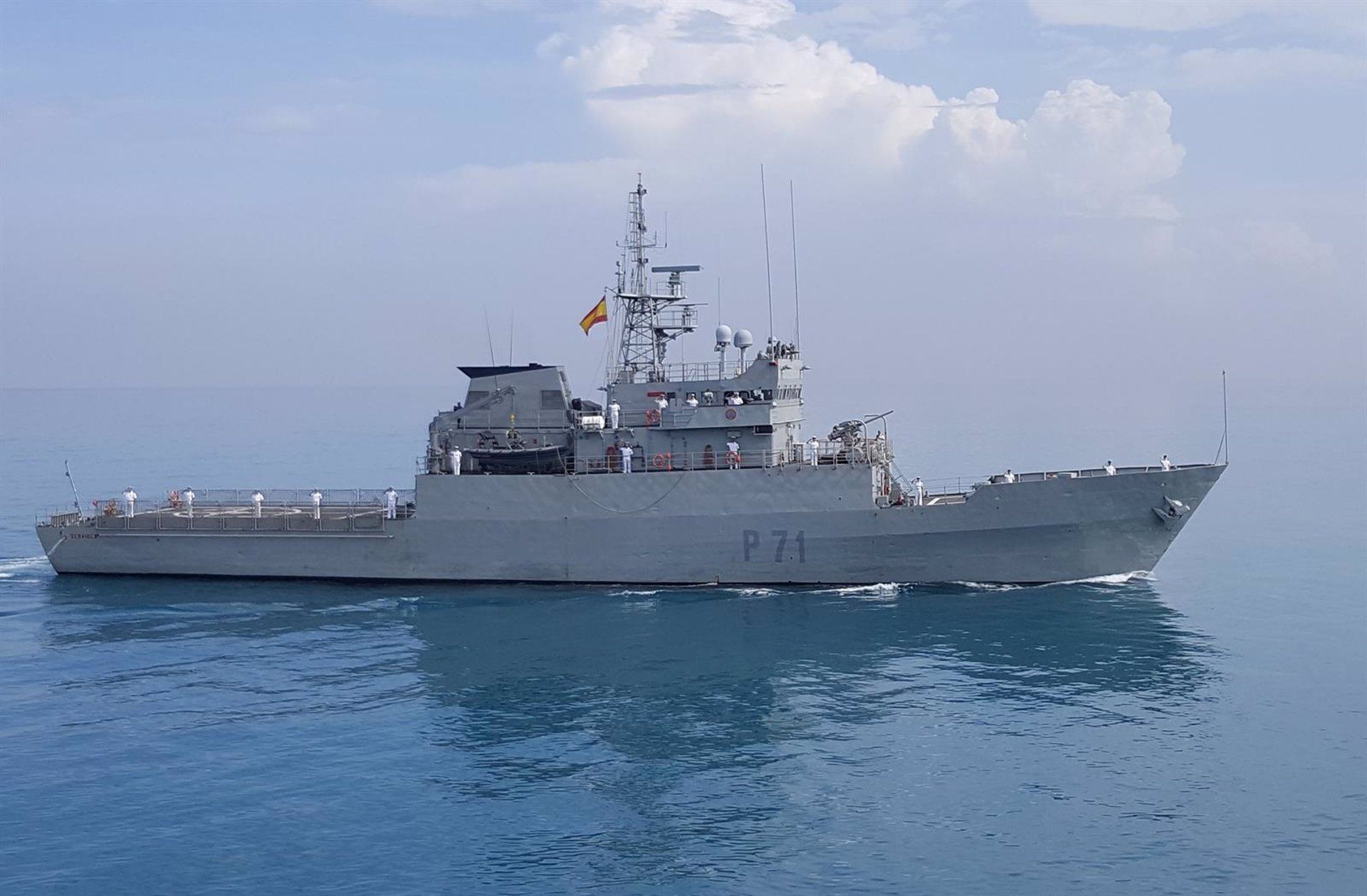 El patrullero de altura 'Serviola' refuerza la vigilancia marítima en el Estrecho de Gibraltar y mar de Alborán