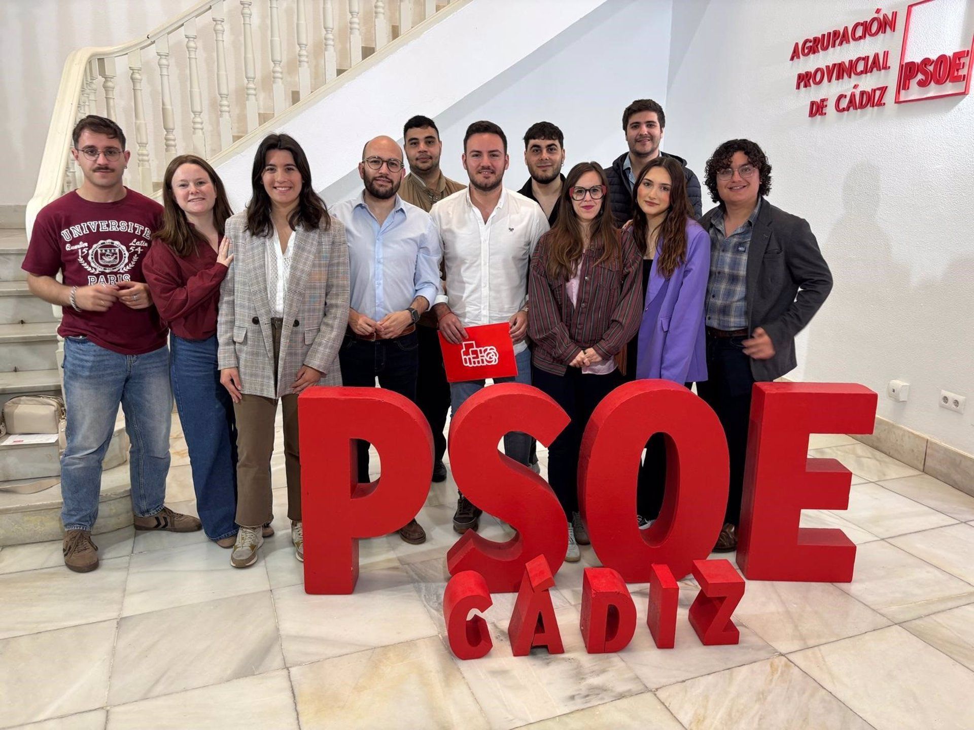 El sanroqueño Fernando Vega, nuevo secretario provincial delas Juventudes Socialistas. 