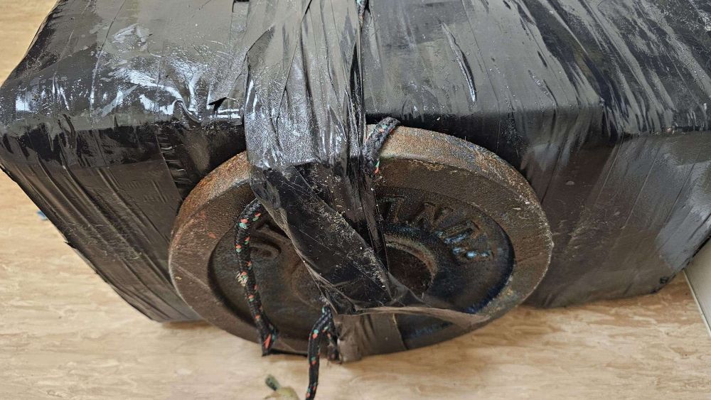 Parte del alijo incautado de 120 kilos de cocaína. Parte del alijo incautado de 120 kilos de cocaína.