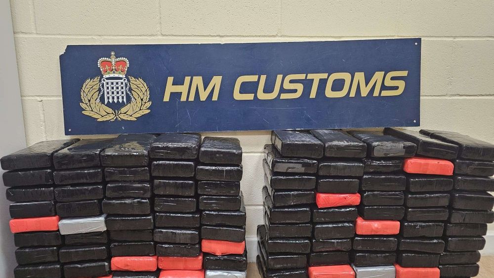 Alijo incautado de 120 kilos de cocaína. Alijo incautado de 120 kilos de cocaína.
