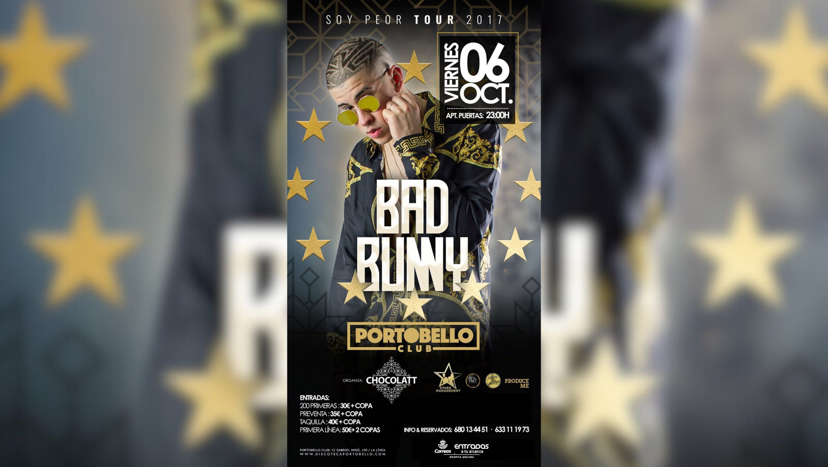 Cuando Bad Bunny estuvo en La Línea: entradas por 30 euros con copa incluida
