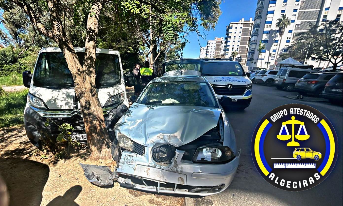 Detenido por conducir borracho, sin carnet ni seguro tras provocar un accidente en Algeciras.