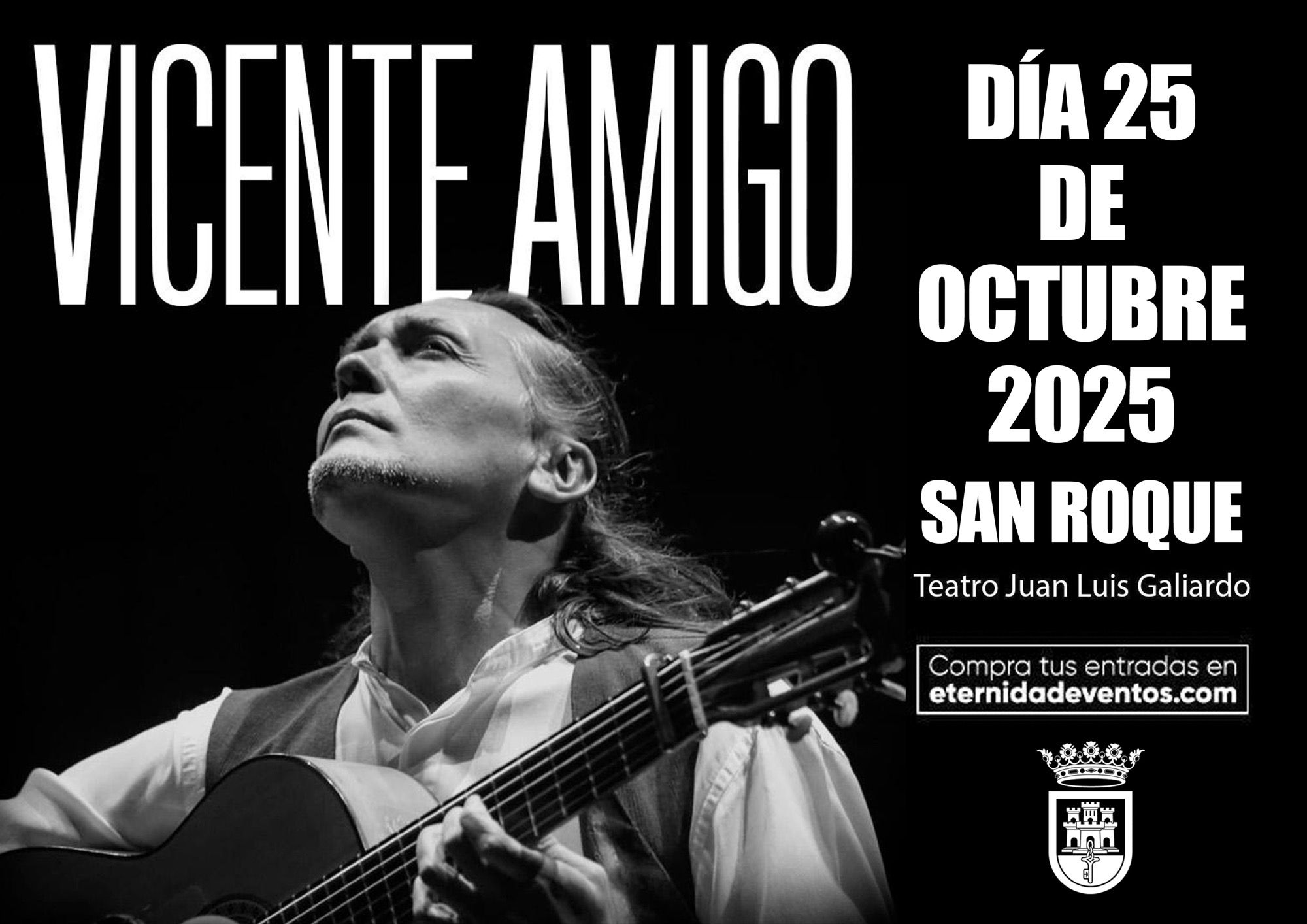 Vicente Amigo presentará su último disco el 25 de octubre en el Juan Luis Galiardo.