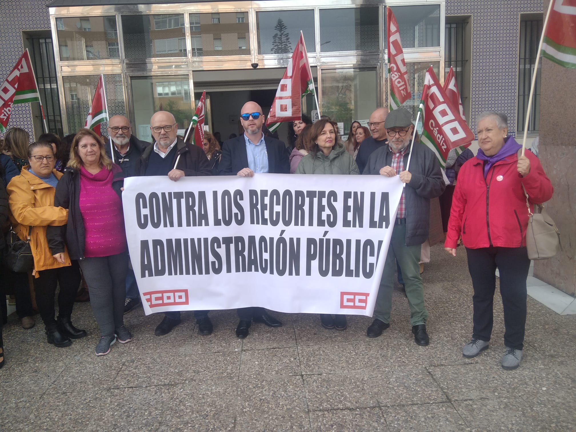 Imagen de archivo de una manifestación sobre el Juzgado de la Mujer, organizada por CCOO. CCOO denuncia que el Juzgado de Violencia sobre la Mujer en Algeciras está en una situación "nefasta"