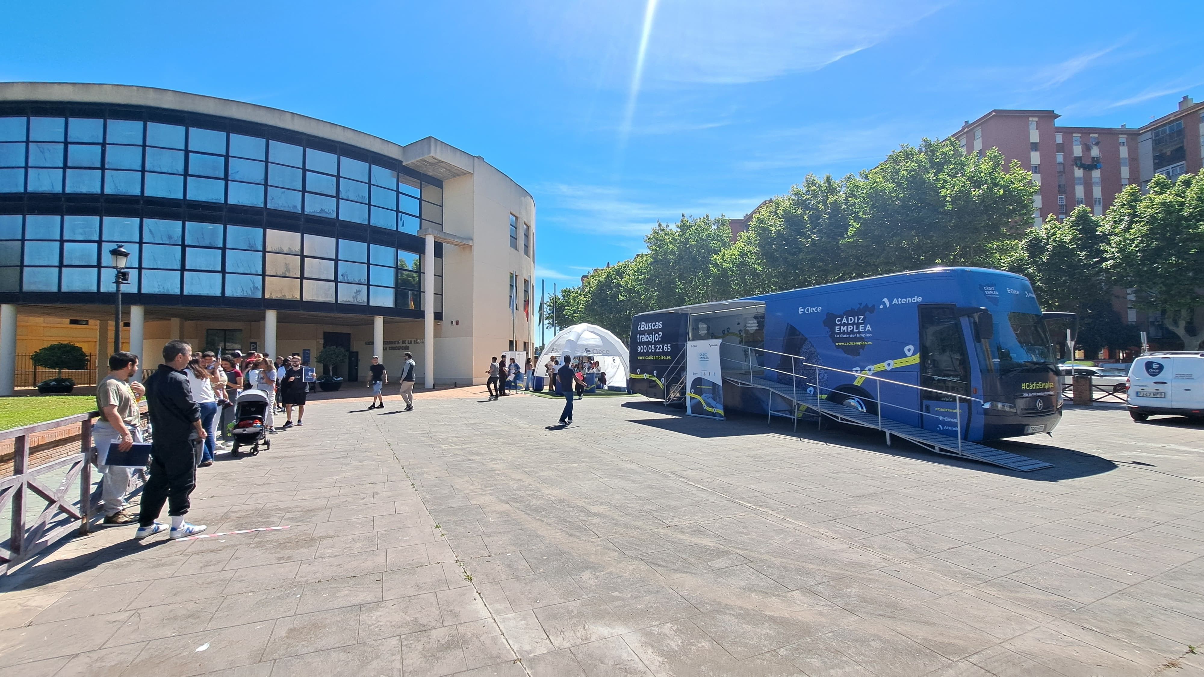Acaba en La Línea la ruta 'Cádiz Emplea' con más de 500 entrevistas y seis contrataciones en directo.